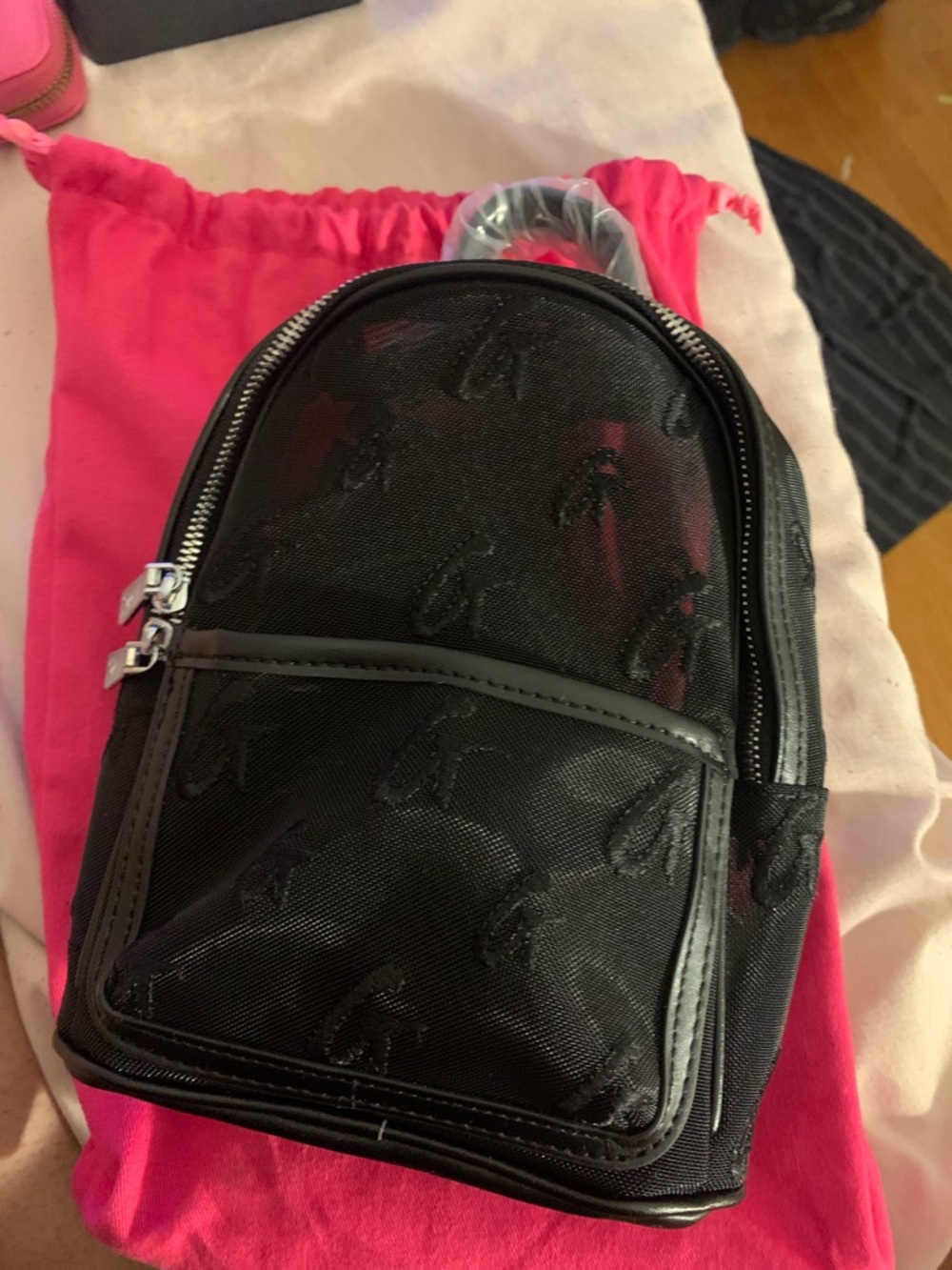 Glamaholic Black Mini Backpack